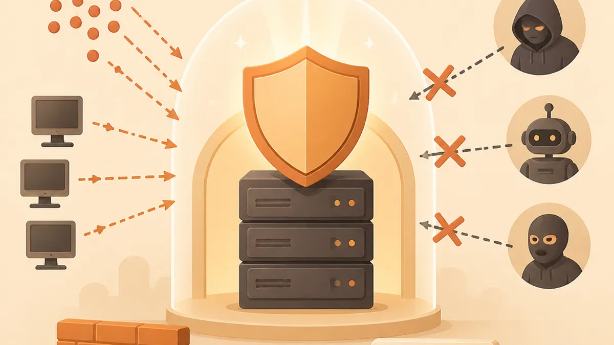 ภาพประกอบเรื่อง เทคนิคความปลอดภัยเซิร์ฟเวอร์: ป้องกันการโจมตี DDoS และ Brute Force อย่างไร