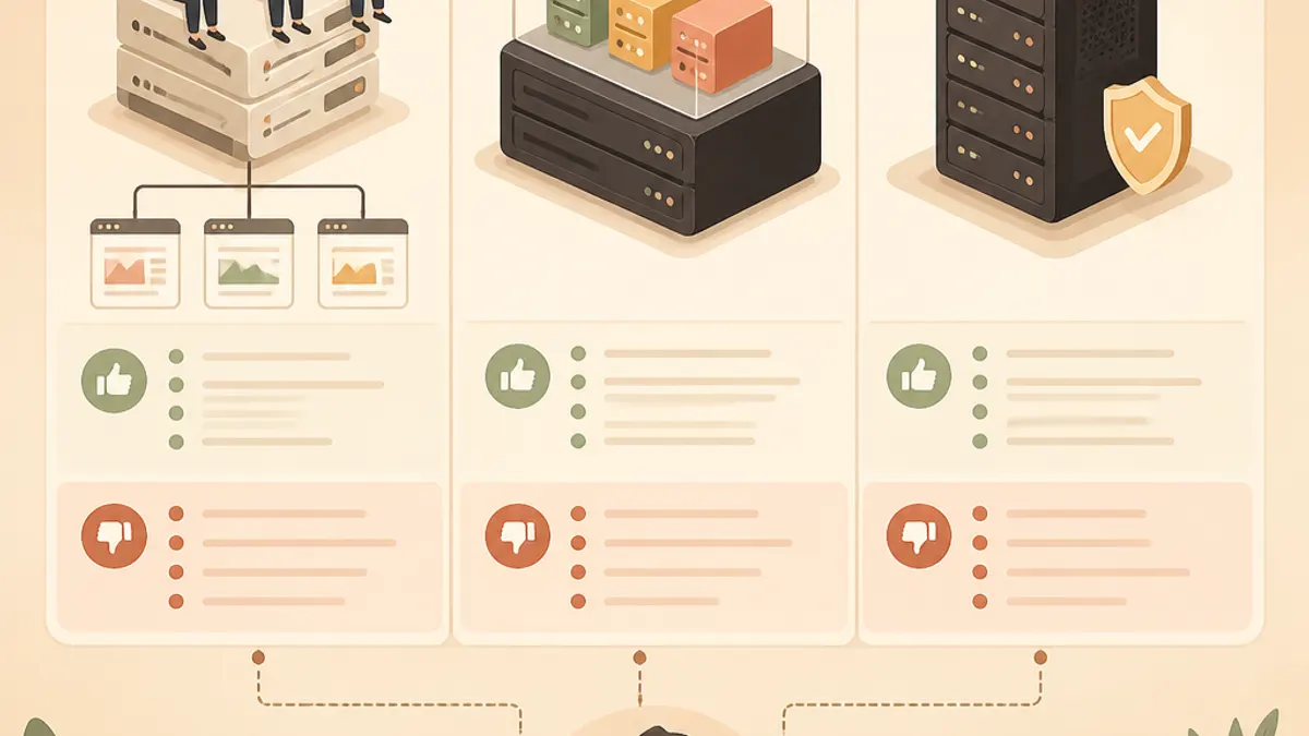 ภาพประกอบเรื่อง เปรียบเทียบ Shared Hosting vs VPS vs Dedicated Server: ข้อดี ข้อเสีย และวิธีเลือกให้เหมาะสม
